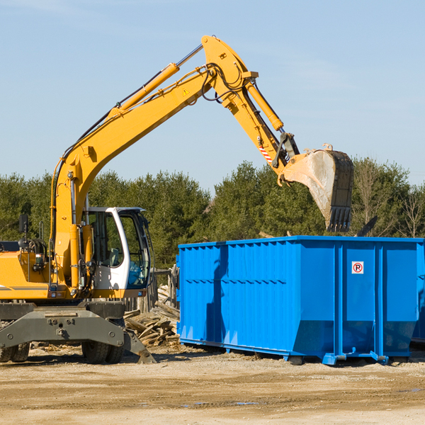 are there any restrictions on where a residential dumpster can be placed in Bondsville MA